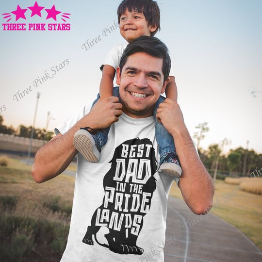 Dad Lion King Tee, Best Dad in the Pride Lands Unisex T-shirts, Mufasa Tee, Fathers Day Shirt, Gift For Dad, Mufasa Tee E4464