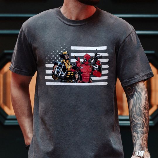 Funny Deadpool And Wolverine Shirt, Deadpool 3 Movie Shirt Unisex short sleeves heavy cotton shirt multiple colors full sizes S-5XL shirt