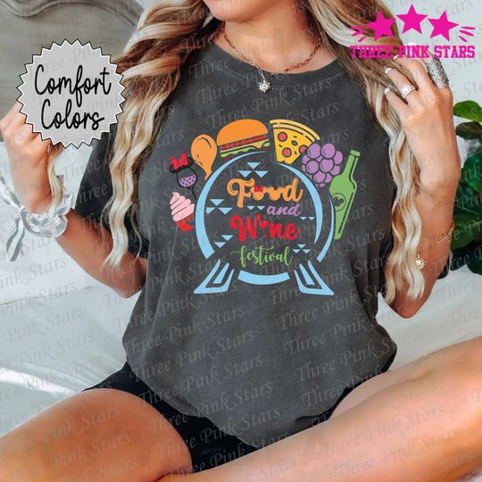 Epcot International Food and Wine Comfort Colors Shirt E4004