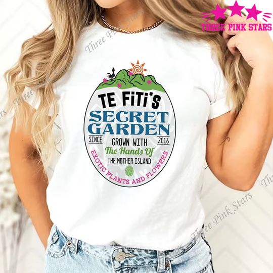Moana Shirt - Te Fiti Shirt - Te Fitis Secret Garden - Princess T-shirt - Hawaiian Aulani Vacation Tee E4274