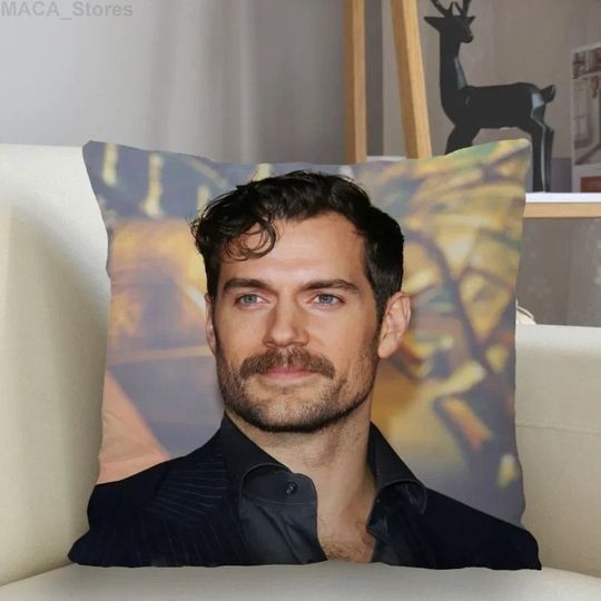 Henry Cavill Pillow, Home Decoration Henry Cavill Cushion Cover Soft Bedding Henry Cavill Photo Pillow, Henry Cavill Print