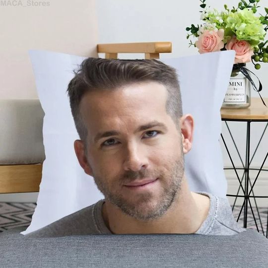 Ryan Reynolds Pillow, Home Decoration Bedding Pillow, Ryan Reynolds Gift Christmas Gift