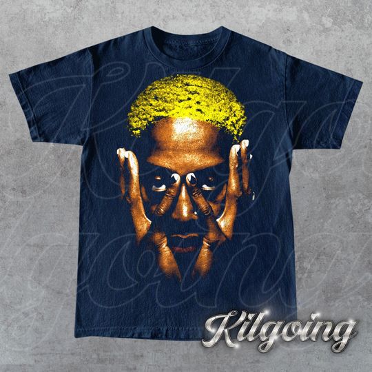Limited Dennis Rodman Yellow Vintage 90s T-Shirt, Gift For Woman and Man Unisex T-Shirt