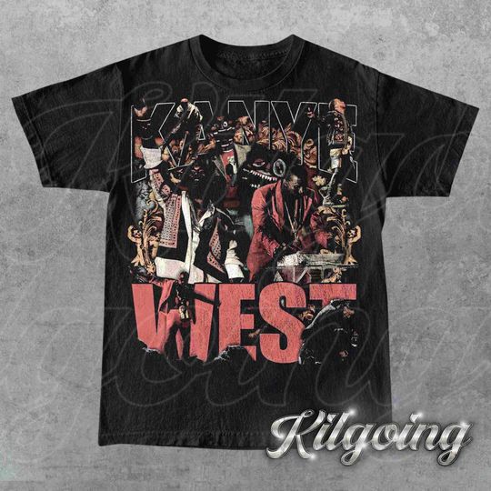 Limited Kanye West Vintage 90s T-Shirt, Gift For Woman and Man Unisex T-Shirt