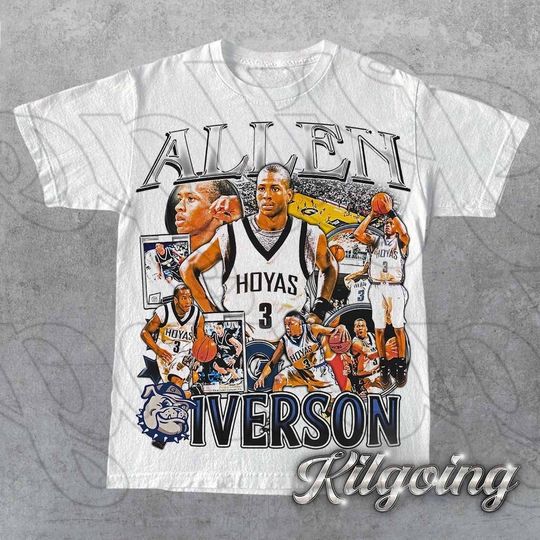 Limited Allen Iverson University Vintage T-Shirt, Gift For Women and Man Unisex T-Shirt