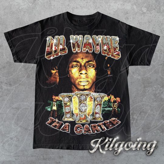 Limited Lil Wayne Tha Carter Vintage 90s T-Shirt, Gift For Woman and Man Unisex T-Shirt