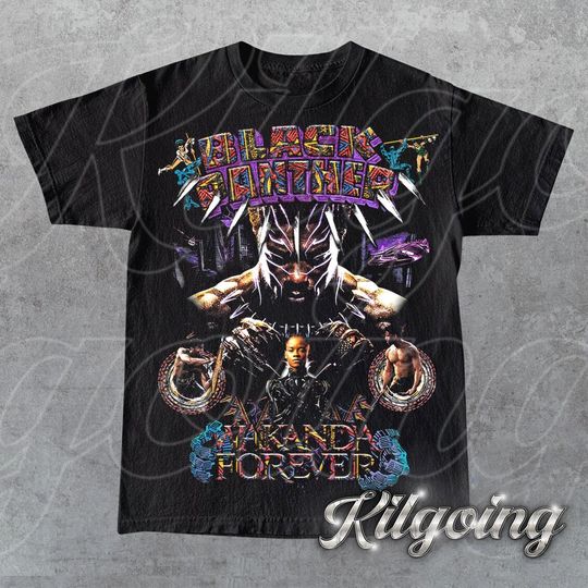 Limited Black Panther Wakanda Forever Vintage T-Shirt, Gift For Women and Man Unisex T-Shirt