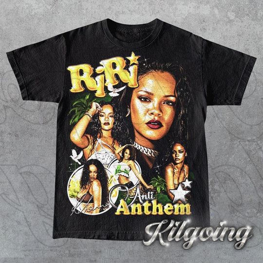 Limited Rihanna Anti Album Vintage 90s T-Shirt, Rihanna Riri, Bad Gal Riri Gift For Woman and Man Unisex T-Shirt