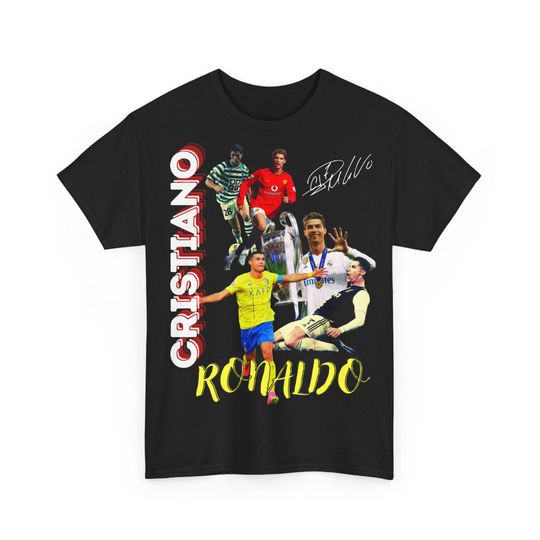 Cristiano Ronaldo CR7 Legend T Shirt GOAT Unisex Football Fan Gift