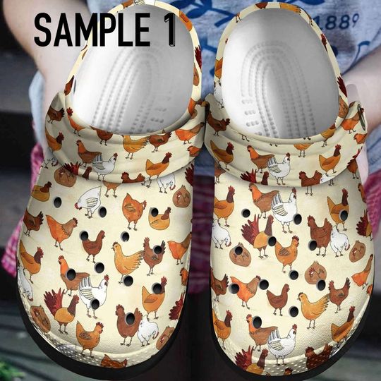 Farmer Chickens Lovers Clog Shoes For Men And Women Gift For Fan Classic Water Rubber clog Shoes Comfy Footwear