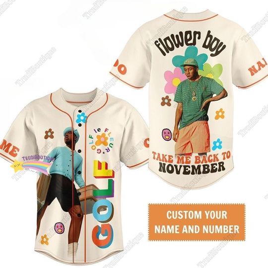 Tyler The Creator Baseball Jersey, Tyler The Creator Baseball Jersey, Tyler Tour Tee, Tyler The Creator Merch, Tyler Fan Gift, 2024 Tour Shirt