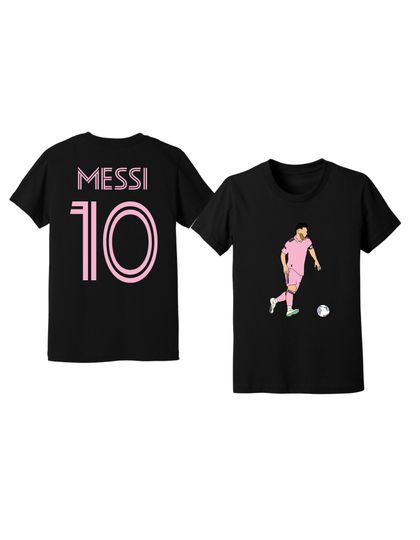 Messi 10 Inter Miami Kids Unisex Soccer Graphic T-shirt