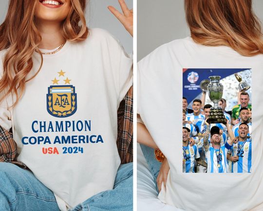 Argentina Tshirt, Argentina Campeon T shirt, Copa America 2024 t shirt, Argentina vs Colombia Tshirt, Miami, Final Copa America, Messi Shirt