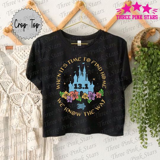 Moana Running Crop Top, Polynesian Princess Running Crop Tee, Princess 13.1 Half Marathon Running E5089