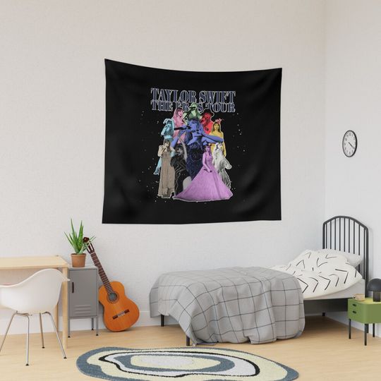 Music Vintage Christmas Tour Halloween Concert Tapestry