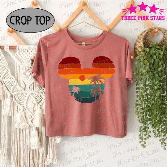 Summer Beach Crop Top, Cruise Trip Crop Tee, Magic Kingdom Vacation Tee, Cruise Beach Crop Top E5126