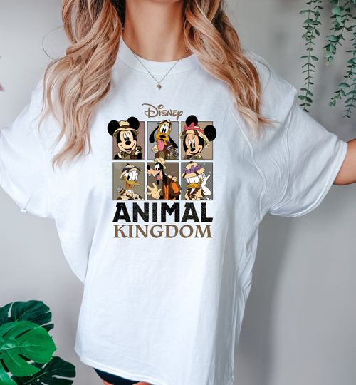 Comfort Colors Retro Disney Animal Kingdom Mickey and Friends Comfort Color Shirt, Disney Mickey Safari Shirt, vintage Safari sweatshirt te