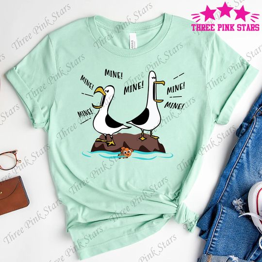 Nemo Seagull MINE MINE MINE Shirt, Finding Nemo Shirt E4977