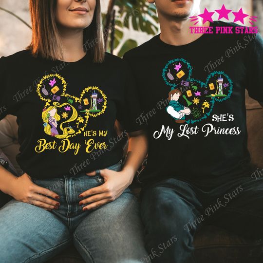 Tangled Couple Shirt, Rapunzel Shirt, My Lost Princess, My Best Day Ever, Flynn Rider Shirt, Rapunzel And Flynn