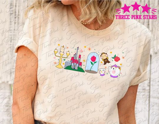 Beauty and The Beast Shirt, Princess Belle Fall T-Shirt E5225