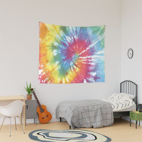 Tie Dye Tapestry, Retro Tapestry, Back to School Gift Idea, For Decoration, Home and Living