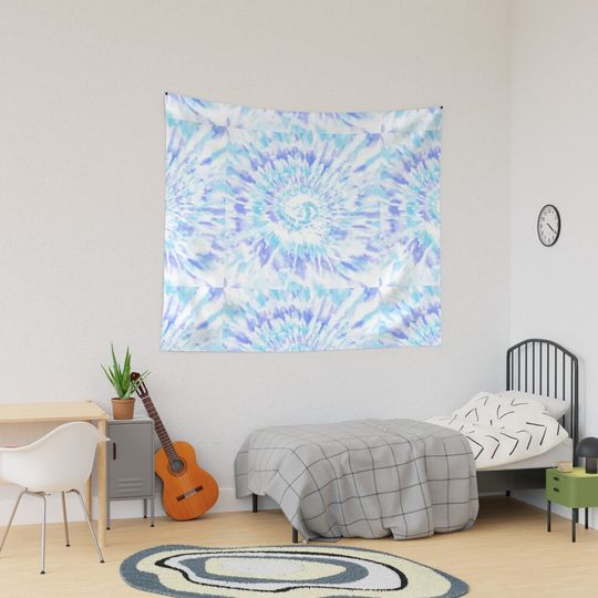 Cute Tie Dye Pattern Tapestry, Retro Tapestry, Back to School Gift Idea, For Decoration, Home and Living