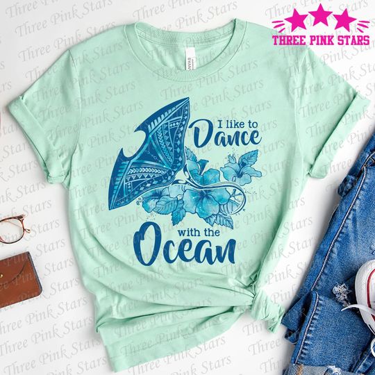Moana & Grandma Tala Shirt, Moana Stingray Shirt, Moana Manta Ray Tribal T-shirt E5066