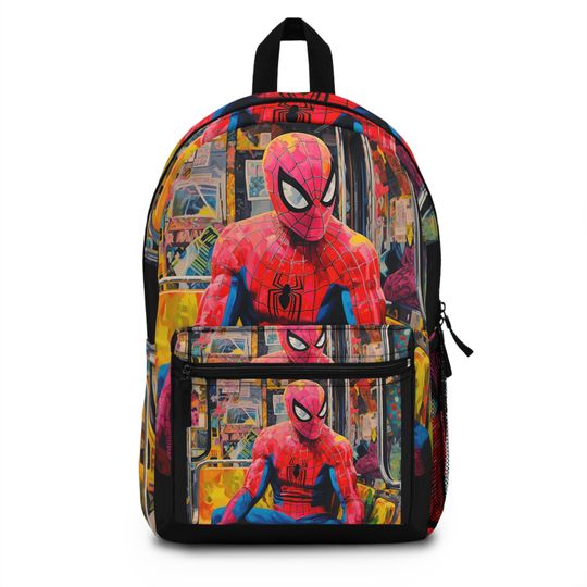 Inspired Spider Man Backpack, School Bag, Spiderman Bookbag School bag, kid backpack, Spiderman Gift School Bag for boys