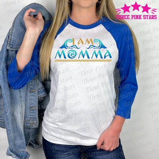 Moana Raglan 3/4 Sleeve, Moana Mom Polynesian Shirt E4945