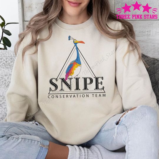 Snipe Conservation Team Sweatshirt, Cute Kevin Bird Paradise Falls Sweatshirt, Up Sweatshirt E4250