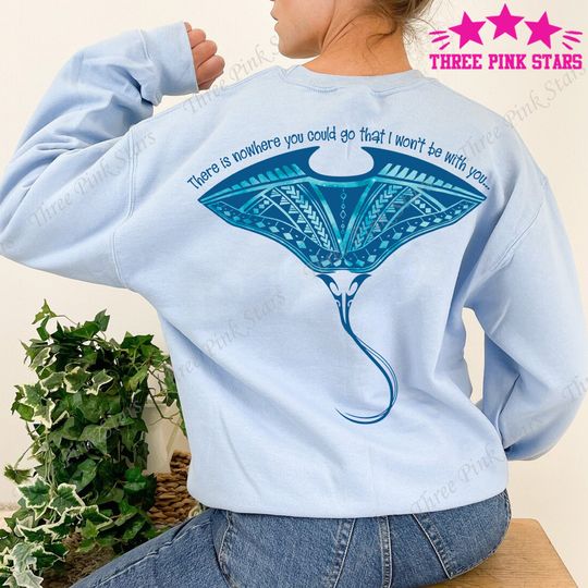 Moana & Grandma Tala Sweatshirt, Moana Manta Ray Tribal Sweatshirt, Moana Stingray Tee E4962