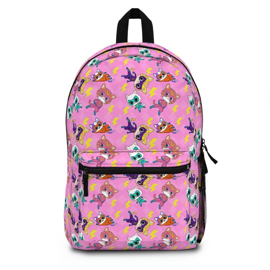 Super Kitties Backpack, Super Kitties Bookbag School bag, kid backpack, Super Kitties Gift School Bag for boys