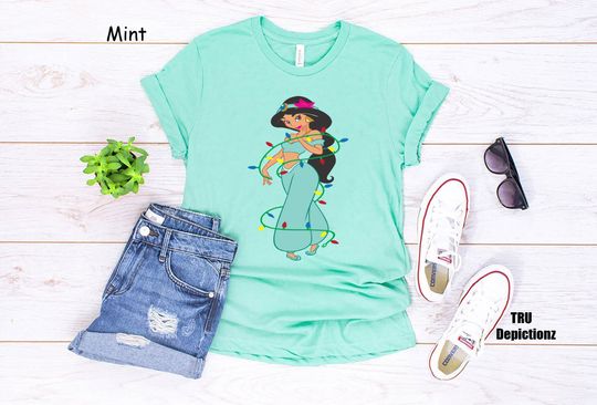 Princess Jasmine Disney Christmas Shirt, Aladdin Christmas Shirt