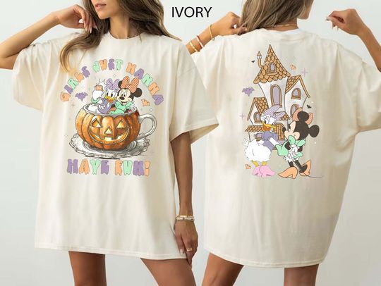 Disney Girls Just Wanna Have Fun Halloween Shirt, Disney Minnie Daisy Shirt, Disney Girls Adventure Trip Shirt, Halloween Minnie Daisy Shirt