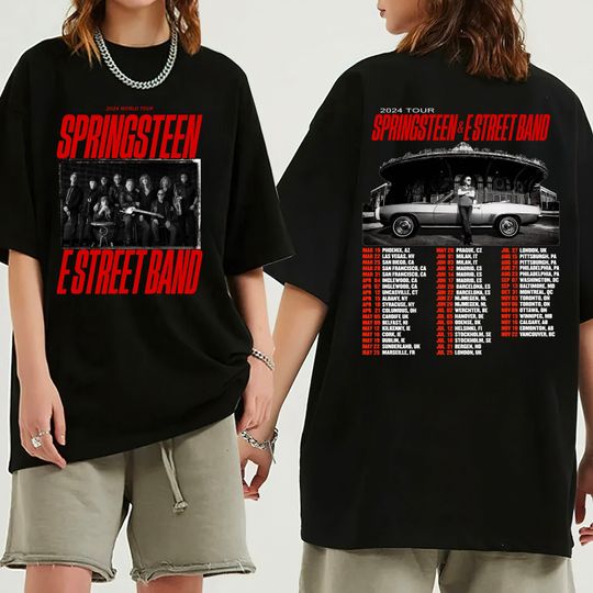 2024 Bruce Springsteen And E Street Tour Shirt,Bruce Springsteen Fan Gift,Suitable for men and women,T-shirt, Long Sleeve