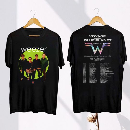 Graphic Weezer Band Tour 2024 T-Shirt, Weezer Band Fan Gift, Weezer 2024 Concert Merch, Weezer Band 90s Vintage Shirt, Weezer Band Shirt