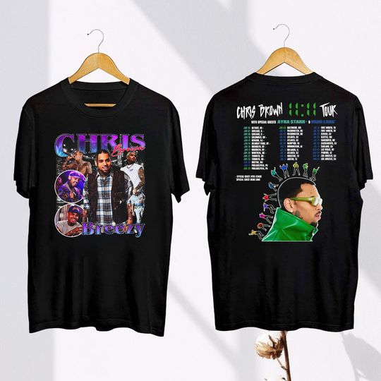 Chris Brown Graphic Shirt, Chris Brown 11:11 Tour 2024 Shirt, Chris Brown Fan Shirt, Chris Brown 2024 Concert Shirt, Chris Brown Tour Merch