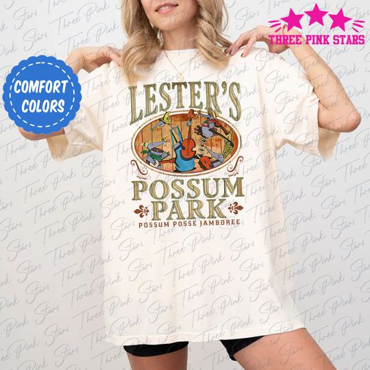 Retro A Goofy Movie Lester's Possum Park Comfort Colors Shirt E5324