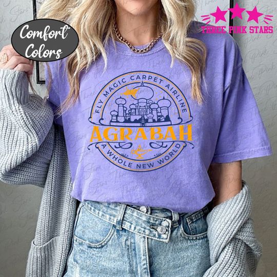 Aladdins Agrabah Comfort Colors Shirt, Jasmine Shirt, Aladdin T-Shirt, Genie of the Lamp E5198