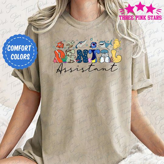 Finding Nemo Dental Assistant Comfort Colors Shirt, Dentist Shirt, Dental Assisting Tshirt, RDA Shirt E5311