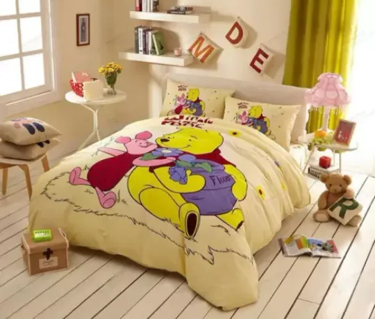 Disney Winnie The Pooh And Piglet Quilt Bedding Set