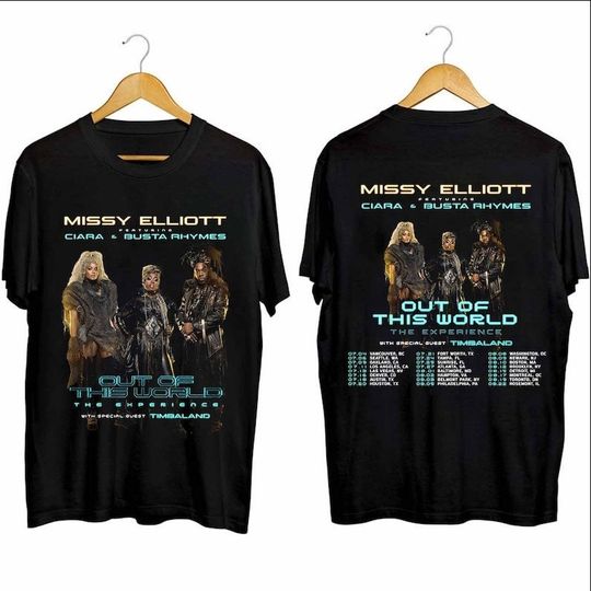 Missy Elliott - Out of This World 2024 Tour Shirt, Missy Elliott Fan Shirt, Missy Elliott Rap Tour 2024 Tee, Out of This World 2024 Concert