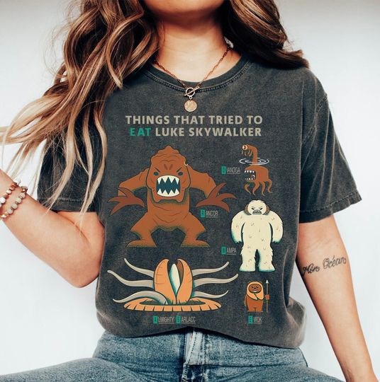 Retro Disney Star Wars Shirt, Things That Tried To Eat Luke Skywalker Funny T-shirt