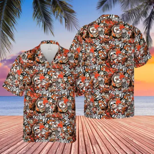Cleveland Browns Hawaiian Shirt,, button down shirt, Gift for Fan
