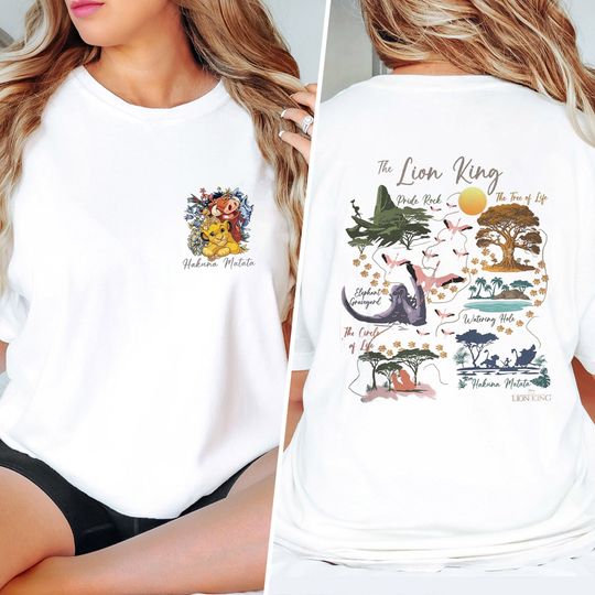 Retro The Lion King Hakuna Matata Shirt, Animal Kingdom Shirt, Funny Simba Mufasa Matching Shirt, Family Trip 2024 Tee, Lion King Gift