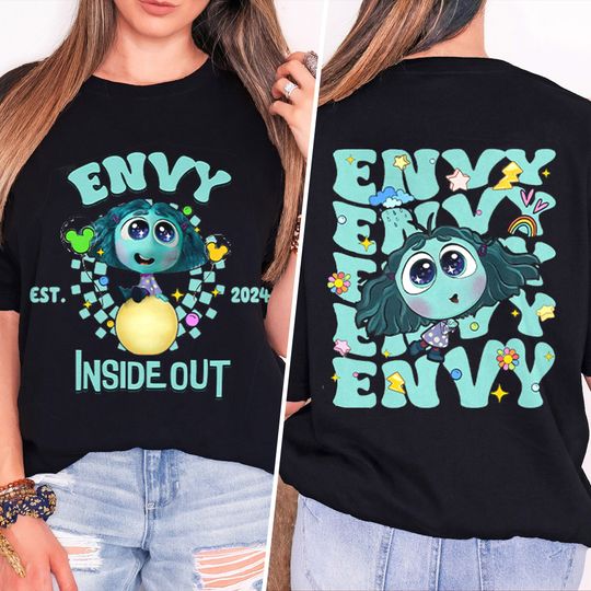 Cute Inside Out Envy Shirt, Emotions Inside Out Movie Shirt, Inside Out Friend 2 Side Shirt, Envy Trip Shirt, Inside Out Birthday Girl Gift