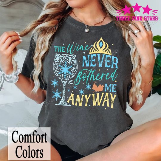 Elsa Princess Drinking Comfort Colors Shirt, Epcot Food and Wine Festival Shirt E4015
