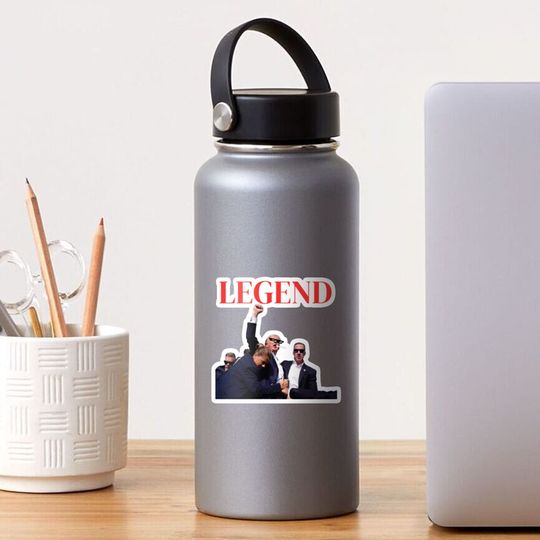 Trump Legend Fist in the Air Sticker, Funny US Election 2024 Sticker, For Decoration, Funny Politic Gifts