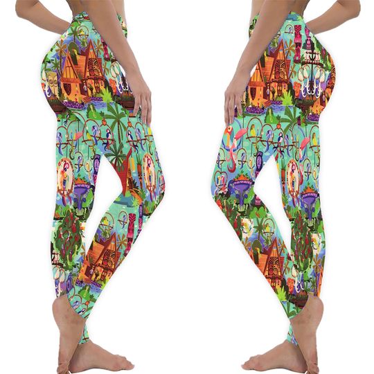 The ORIGINAL Enchanted Tiki Room Collage Leggings
