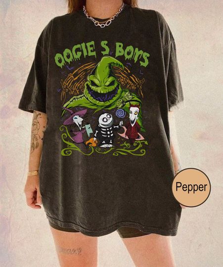 The Nightmare Before Christmas Lock Shock Barrel Shirt, Oogie Boogie Bash Party cotton tee, Graphic Tshirt for men, women, Unisex, Trending Gifts